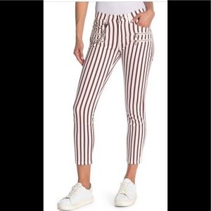 NWT-WeWoreWhat Rocker Stripe Low-Rise Jeans